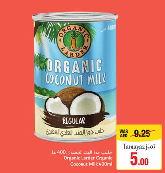 Union Coop Organic Larder Organic Coconut Milk 400ml offer