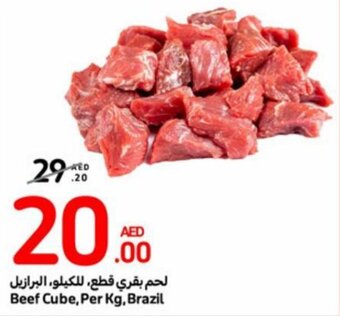 Carrefour Beef Cube, Per Kg offer