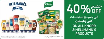Carrefour ON ALL KNORR & HELLMANN'S PRODUCTS offer