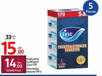 Carrefour Fine facial tissues 170's offer