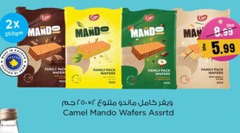 Nesto Camel Mando Wafers Assrtd 2 x 250gm offer