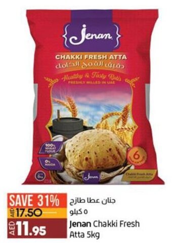 Lulu Hypermarket Jenan Chakki Fresh Atta 5kg offer