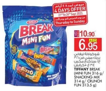 KM Trading TIFFANY BREAK (MINI FUN 316 g/ SNACKING MIX 314 g/ CRUNCH FUN 313.5 g) offer