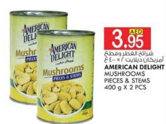 KM Trading AMERICAN DELIGHT MUSHROOMS PIECES & STEMS 400 g X 2 PCS offer