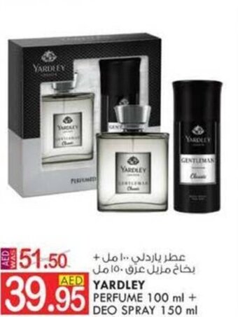 KM Trading YARDLEY PERFUME 100 ml + DEO SPRAY 150 ml offer