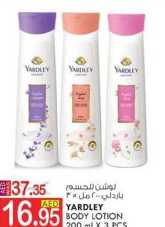 KM Trading YARDLEY BODY LOTION 200 ml X 3 PCS offer