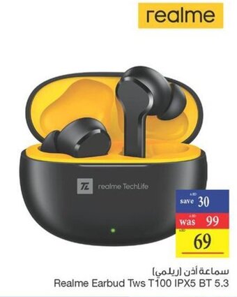 Abu Dhabi Coop Realme Earbud Tws T100 IPX5 BT 5.3 offer