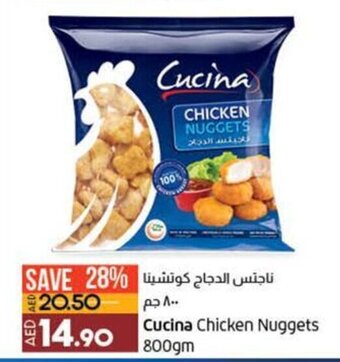 Lulu Hypermarket Cucina Chicken Nuggets 800gm offer