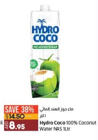 Lulu Hypermarket Hydro Coco 100% Coconut Water NAS 1Ltr offer