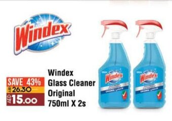 Lulu Hypermarket Windex Glass Cleaner Original 750ml offer