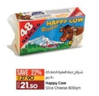 Lulu Hypermarket Happy Cow Slice Cheese 800gm offer