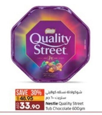 Lulu Hypermarket Nestle Quality Street Tub Chocolate 600gm offer