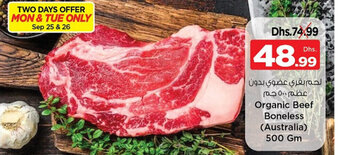 Nesto Organic Beef Boneless 500 Gm offer