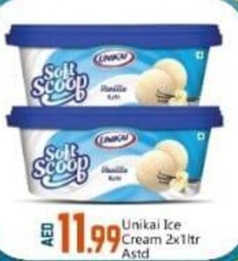 Bigmart Unikai Ice Cream 2x1ltr Astd offer