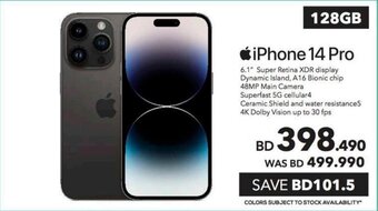Sharaf DG iPhone 14 Pro 128GB offer