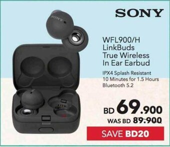 Sharaf DG SONY WFL900/H LinkBuds True Wireless In Ear Earbud offer
