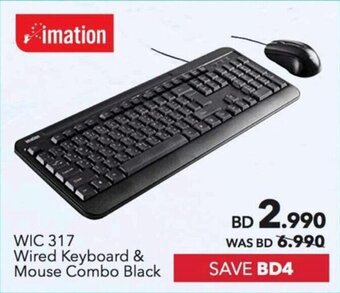 Sharaf DG WIC 317 Wired Keyboard & Mouse Combo Black offer