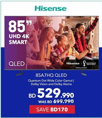 Sharaf DG Hisense 85A7HQ QLED offer