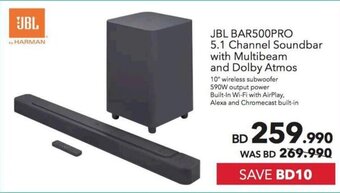 Sharaf DG JBL BAR500PRO 5.1 Channel Soundbar with Multibeam and Dolby Atmos offer