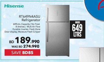 Sharaf DG Hisense RT649N4ASU Refrigerator offer