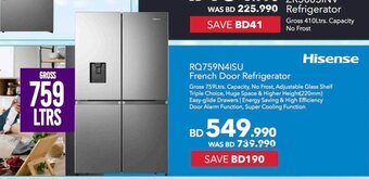 Sharaf DG RQ759N4ISU French Door Refrigerator offer