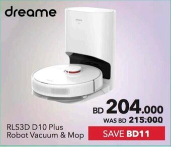 Sharaf DG RLS3D D10 Plus Robot Vacuum & Mop offer