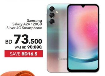 Sharaf DG Samsung Galaxy A24 128GB Silver 4G Smartphone offer