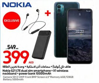 Carrefour Nokia G21 LTE dual sim smartphone offer