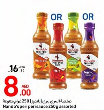 Carrefour Nando's peri peri sauce 250g assorted offer