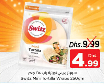 Nesto Switz Mini Tortilla Wraps 250gm offer