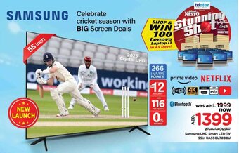 Nesto Samsung UHD Smart LED TV 55in UA55CU7000U offer