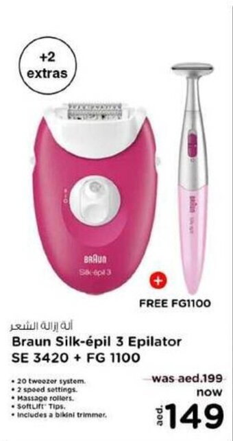 Nesto Braun Silk-épil 3 Epilator SE 3420 offer