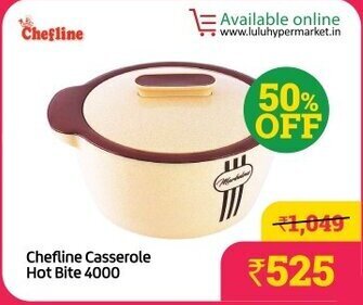 Lulu Hypermarket Chefline Casserole Hot Bite 4000 offer
