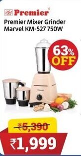Lulu Hypermarket Premier Mixer Grinder Marvel KM-527 750W offer