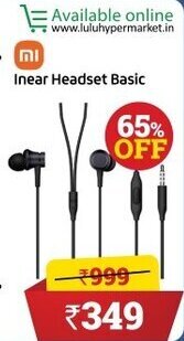 Lulu Hypermarket Inear Headset Basic offer