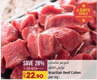 Lulu Hypermarket Brazilian Beef Cubes offer