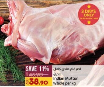 Lulu Hypermarket Indian Mutton whole offer