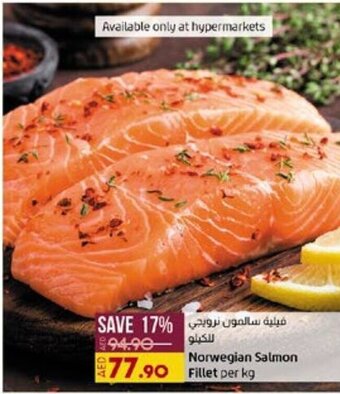 Lulu Hypermarket Norwegian Salmon Fillet offer