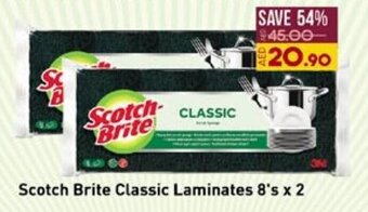 Lulu Hypermarket Scotch Brite Classic Laminates 8's x 2 offer