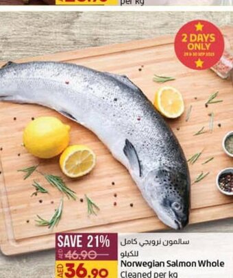 Lulu Hypermarket Norwegian Salmon Whole offer