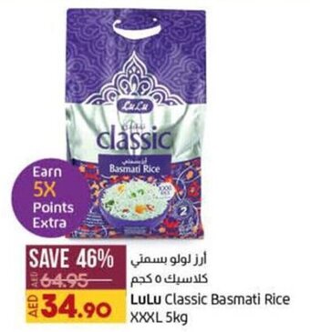 Lulu Hypermarket LuLu Classic Basmati Rice XXXL 5kg offer