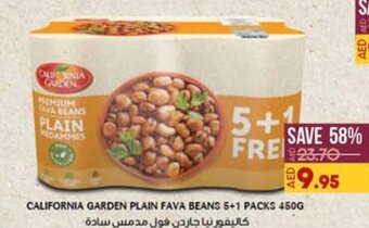 Lulu Hypermarket CALIFORNIA GARDEN PLAIN FAVA BEANS 5+1 PACKS 450G offer