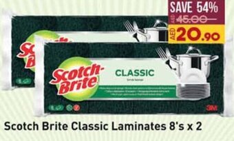 Lulu Hypermarket Scotch Brite Classic Laminates 8's x 2 offer