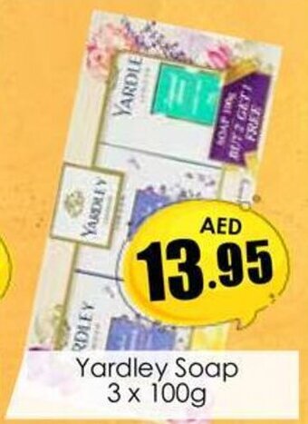 Amber Yardley Soap 3 x 100g offer