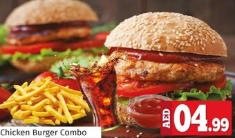 Kenz Hypermarket Chicken Burger Combo offer