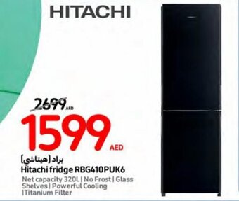 Carrefour Hitachi fridge RBG410PUK6 offer
