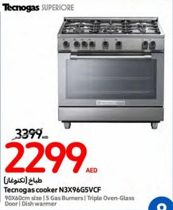 Carrefour Tecnogas cooker N3X96G5VCF offer