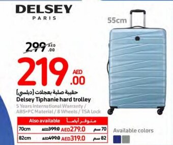 Carrefour Delsey Tiphanie hard trolley 55 cm offer