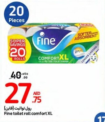 Carrefour Fine toilet roll comfort XL offer