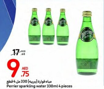 Carrefour Perrier sparkling water 330ml 4 pieces offer